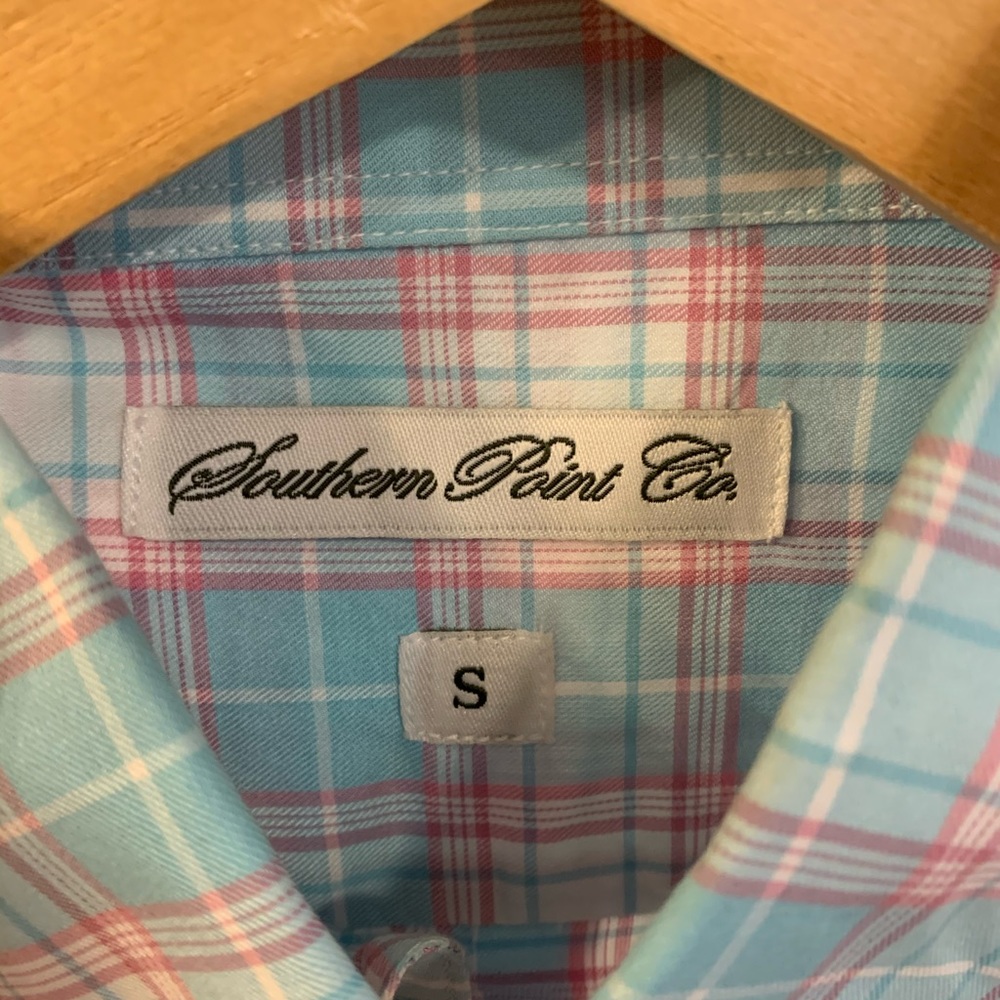 MENS SM SOUTHERN POINT CO BUTTON DOWN SHIRT - Picture 6 of 6